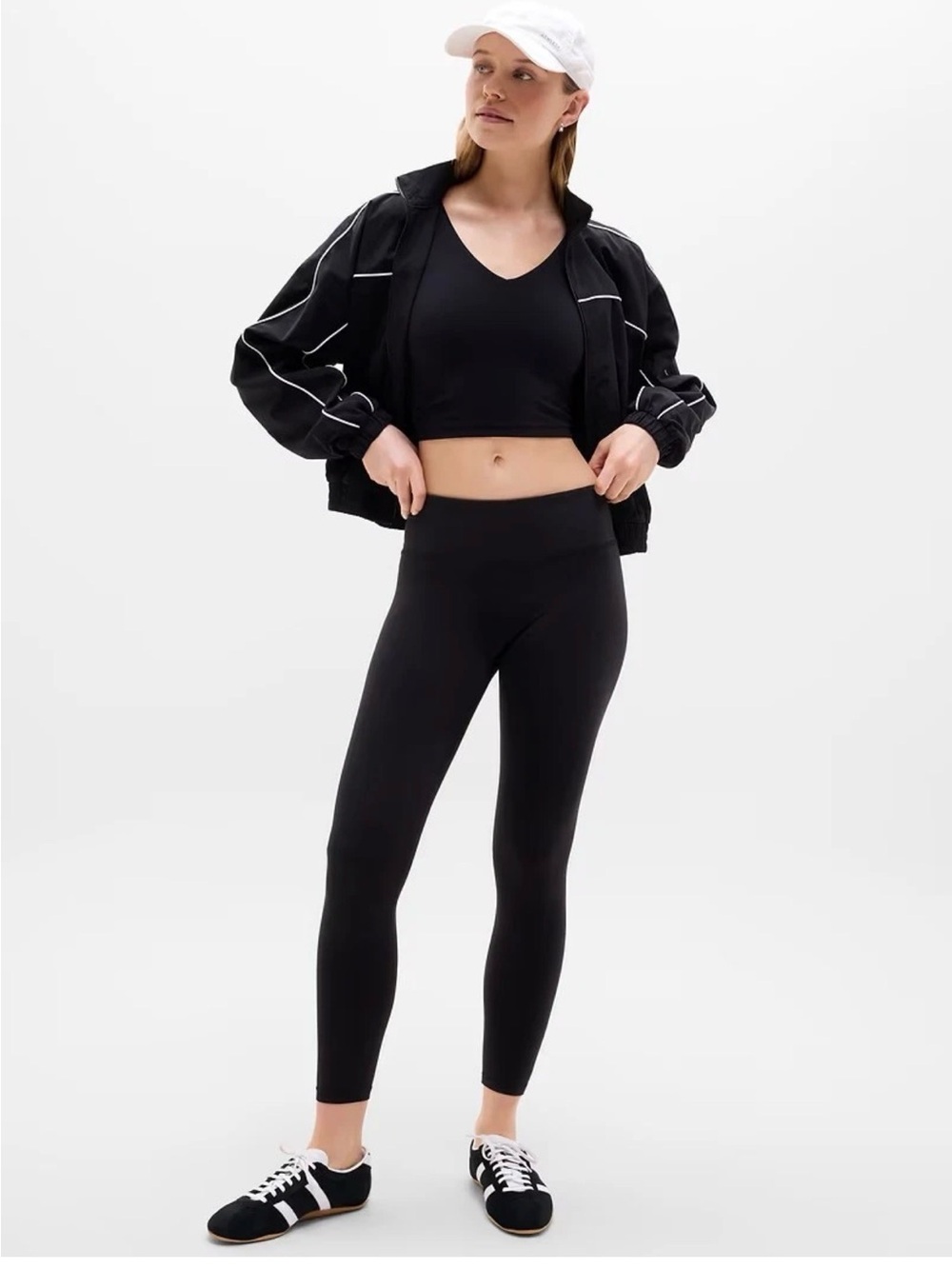 Athleta Elation Mid Rise 7/8 Legging Tight | Black #869322